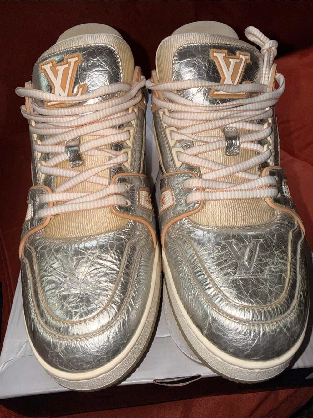 Louis Vuitton
Lv trainer leather trainers size 10 MEN PREOWNED EXCELLENT NO BOX